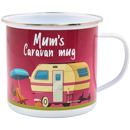13cm Caravan Tin Mug for Mum
