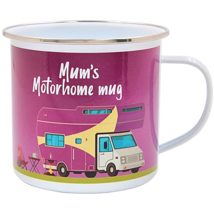 Tin Mug for Mum’s Motorhome Adventures, 13cm