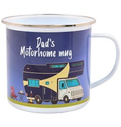 Celebrate Father’s Day with the perfect gift: the Dad's Motorhome Tin Mug