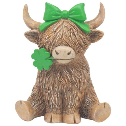 12cm Cow Lucky Girl Highland Cow,