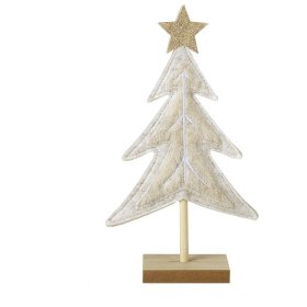 Lovely 25cm white felt tree set on a durable MDF base.