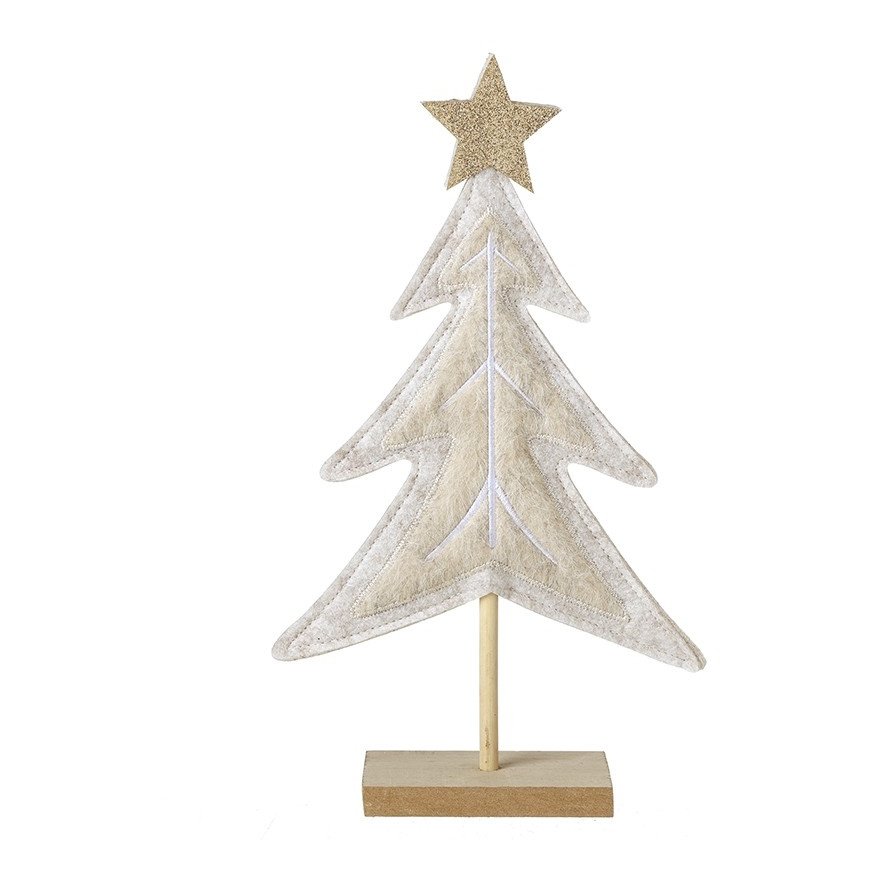 30cm White Felt Tree