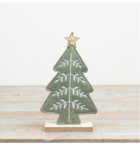 Adorable felt ornament perfect for decorating your tree.