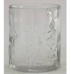 Graceful reindeer candle holder bringing festive glow and style to your living space