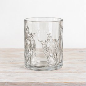 Delicately designed reindeer candle holder bringing festive glow to your living space
