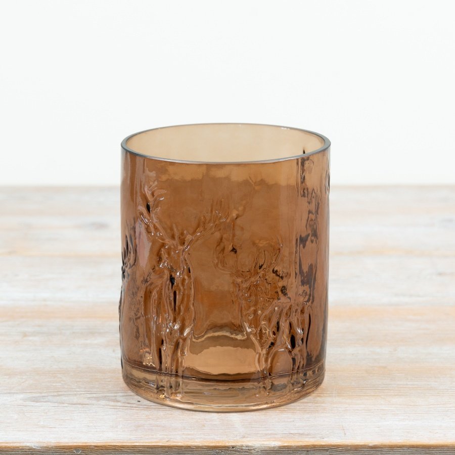 elegantly embossed woodland design showcasing noble stags and deer