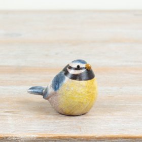 an endearing plump blue tit decorative piece