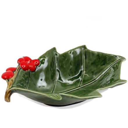 Holly Leaf Bowl, 27.5cm 