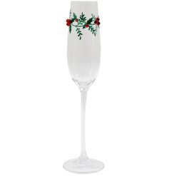 Raise a toast in style with the Red Berry Champagne Flute