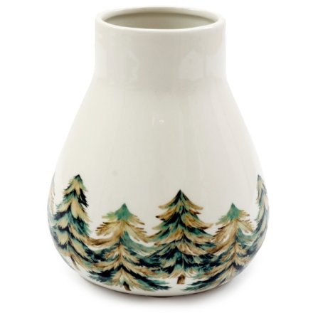 14cm Winter Forest  Vase