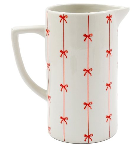 Bring holiday cheer to your space with our festive Xmas Bows Vase.