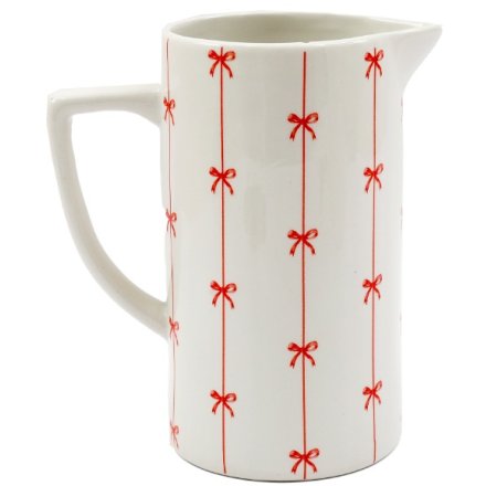 Christmas Bow Vase, 17cm