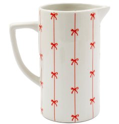 Bring holiday cheer to your space with our festive Xmas Bows Vase.