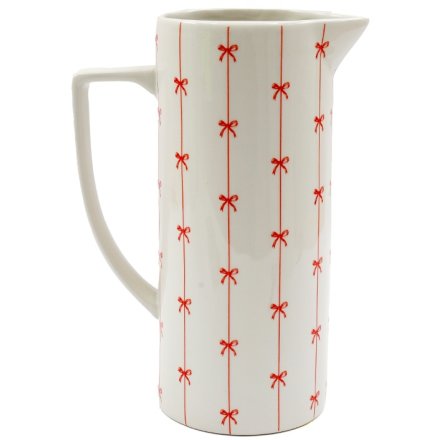 Christmas Bows Jug, 25cm 