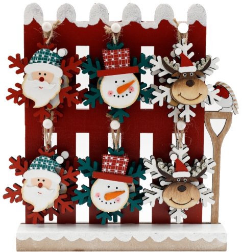 Charming wooden ornament to brighten your tree or home with festive spirit this Christmas season