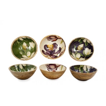  17.5cm Floral Enamel Bowl, 3/A