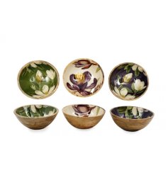 Bring timeless style to your table with this charming floral enamel bowl.