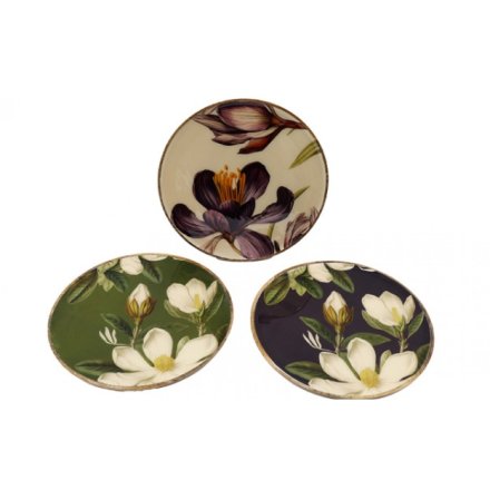 2/A Flower Enamel Plate, 35cm 