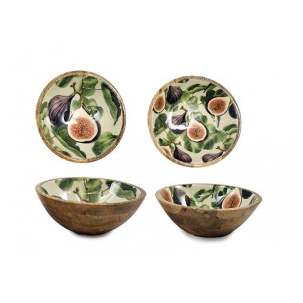 17.5cm Fruit-Themed Enamel Bowl