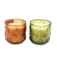 Elevate your space with this warm, elegant pumpkin candle pot.