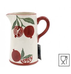 Enhance your table setting with this stylish Pomegranate Jug.