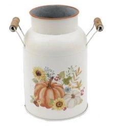 Bring cozy fall vibes to your space with this charming Pumpkin Urn Vase.