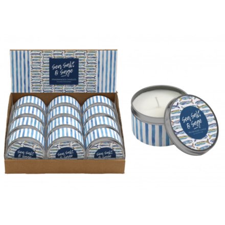 8cm Candle in Sardine Tin
