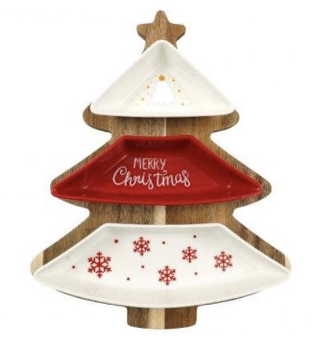 Enjoy the holidays with our festive 4-piece Christmas Tree Tapas Set.
