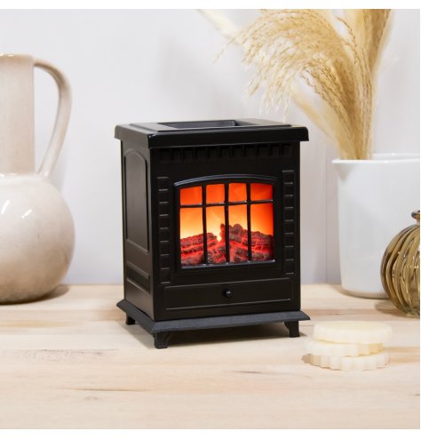 Infuse your space with cosy warmth and contemporary style using the Desire Log Burner Aroma Lamp