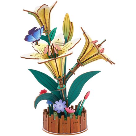 Woodcraft Lily Decorative Piece