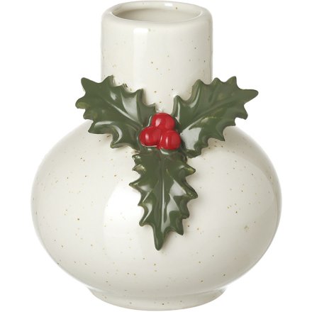 Speckled Holly Vase, 10cm