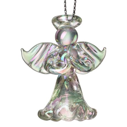 Hanging Iridescent Angel, 4cm 