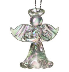 Glass Angel Ornament that adds a peaceful glow and elegant charm to your living space.