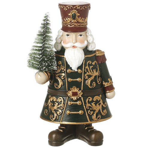 Bring timeless charm to your collection with this beautifully detailed nutcracker figure.
