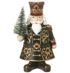 Enhance your collection with this beautifully designed classic Christmas nutcracker figure.