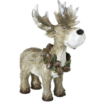 17cm Deer With Wreath Necklace