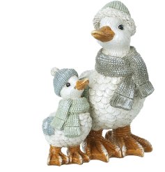 Bring charm and whimsy to your space with this adorable Duck & Duckling ornament.
