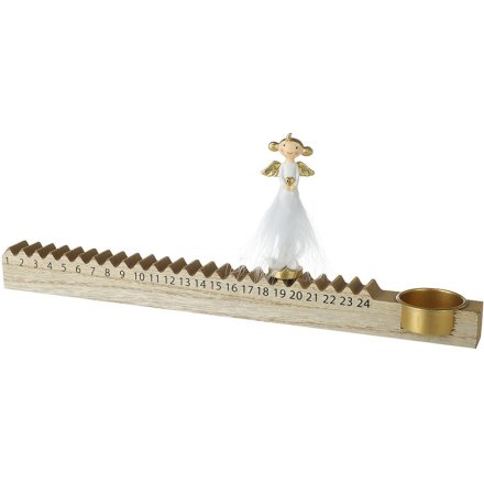 Angel Advent Countdown T-light Holder, 35cm 