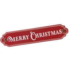 Bring holiday joy with this delightful Red Merry Christmas Sign!