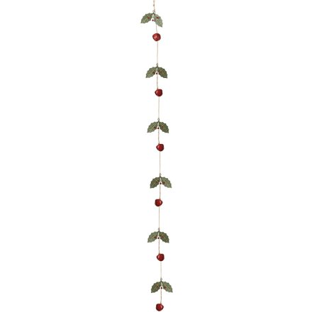 Xmas Holly and Berry Garland, 105cm 