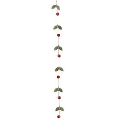 Bring holiday cheer to your home with this charming Holly and Berry Garland.