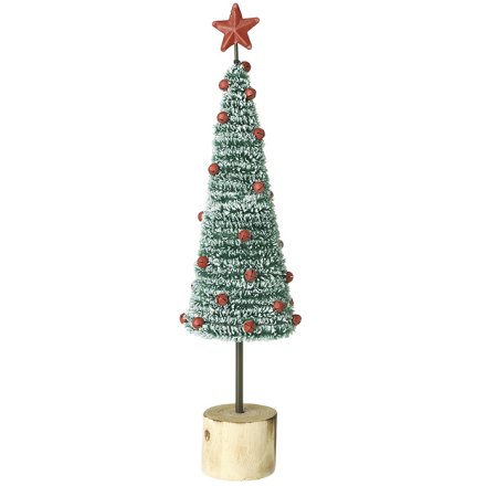 30cm Tree With Berries And Star Topper