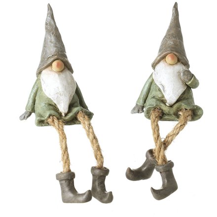 2/A Sitting Dangly Leg Gonks, 15cm 