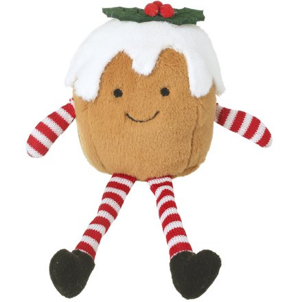22cm Plush Pudding with Happy Face