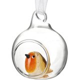 Enhance your holiday decor with this elegant and delicate Open Glass Bauble.