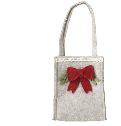 Stylish felt bag featuring a cute bow – the ideal mix of charm and fashion.