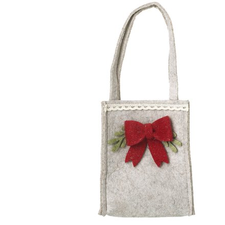 Felt Bow Bag, 16cm 