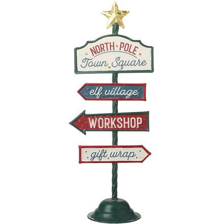 Holiday Metal Sign, 46cm
