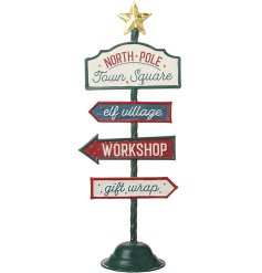 Add festive cheer to your home with our charming Christmas Metal Sign
