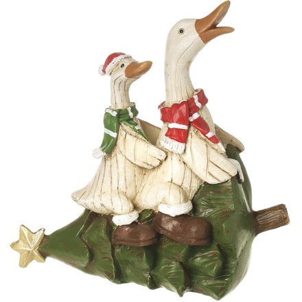 Tree Ornament with Two Ducks, 18.5cm
